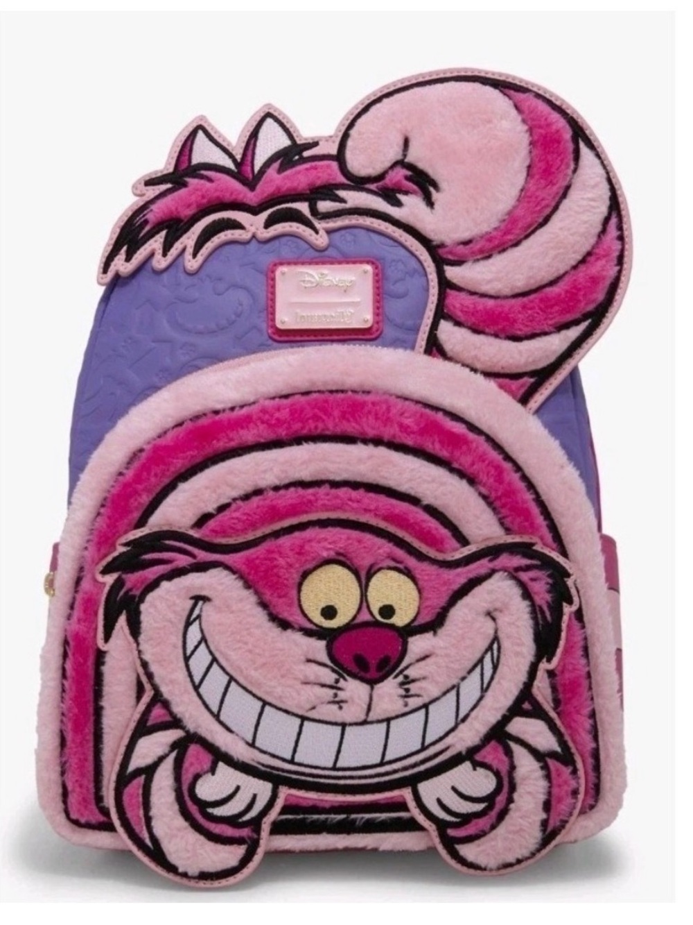Loungefly Alice in Wonderland’s Cheshire Cat Plush backpack - Pink & Purple